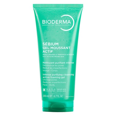 Gel Rửa Mặt Bioderma Làm Sạch Sâu Và Giảm Mụn (Sébium Gel Moussant Actif) 45ml