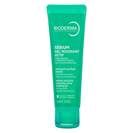Gel Rửa Mặt Bioderma Làm Sạch Sâu Và Giảm Mụn (Sébium Gel Moussant Actif) 45ml