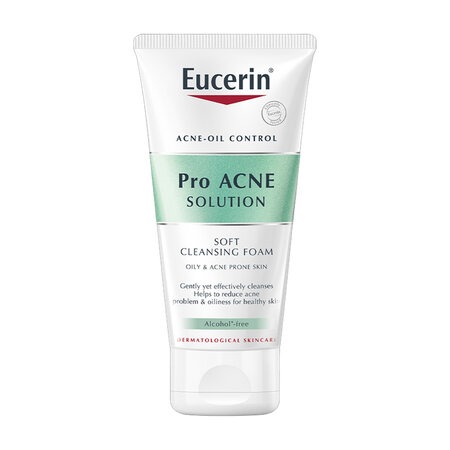 Sữa Rửa Mặt Eucerin Dạng Bọt Sạch Sâu Cho Da Nhờn (Pro ACNE Solution Soft Cleansing Foam) 50 g