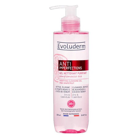 Gel Rửa Mặt Evoluderm Từ Bưởi Hồng Và Hoa Cúc (Anti-Imperfections Purifying Cleansing Gel) 250ml