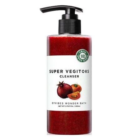 Sữa Rửa Mặt Rau Củ Byvibes Wonder Bath Làm Sáng Da (Super Vegitoks Cleanser Red) Săn Chắc Da