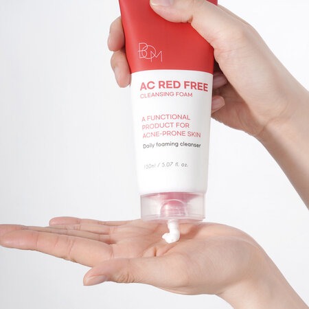 Sữa Rửa Mặt B.O.M Tạo Bọt Ngăn Ngừa Mụn (AC Red Free Cleansing Foam) 150ml