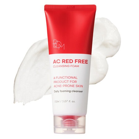 Sữa Rửa Mặt B.O.M Tạo Bọt Ngăn Ngừa Mụn (AC Red Free Cleansing Foam) 150ml