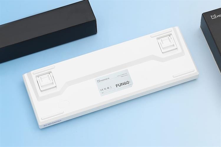 Bàn Phím Cơ Có Dây Akko FUN60 Pro SP White Akko Glare Magnetic Switches