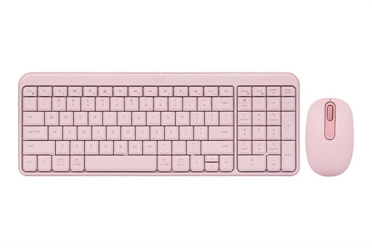 Bộ Bàn Phím Chuột Bluetooth Logitech MK250 Hồng