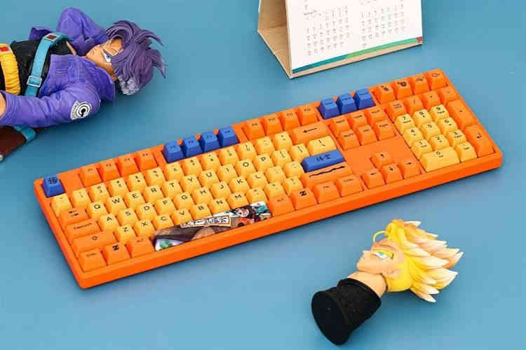 Bàn Phím Cơ Không Dây Akko 3108 RF Dragon Ball Z Cream Blue