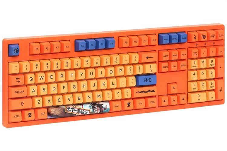 Bàn Phím Cơ Không Dây Akko 3108 RF Dragon Ball Z Cream Blue