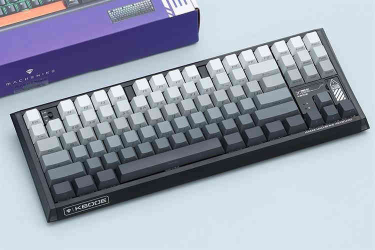 Bàn Phím Cơ Bluetooth Machenike K600E B87W GR Silver Switch RGB