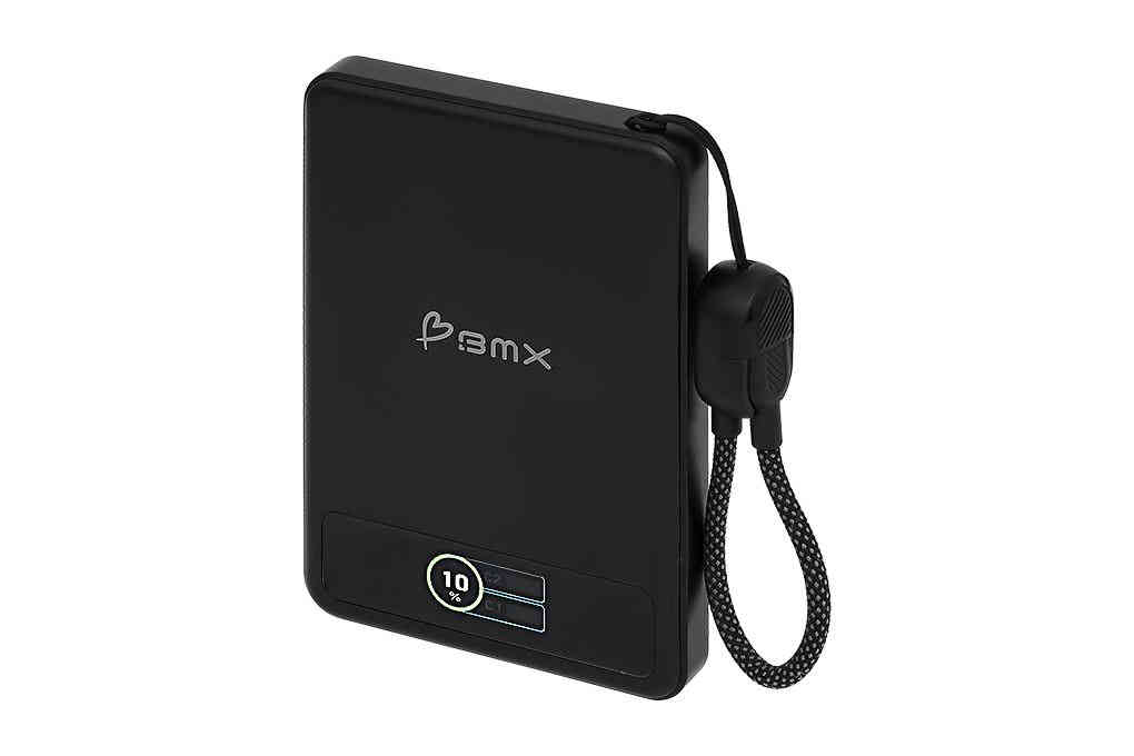 Pin sạc dự phòng Solid-state 5000mAh Không dây Magnetic Qi2 Type C PD 20W BMX B939 kèm Cáp Type C