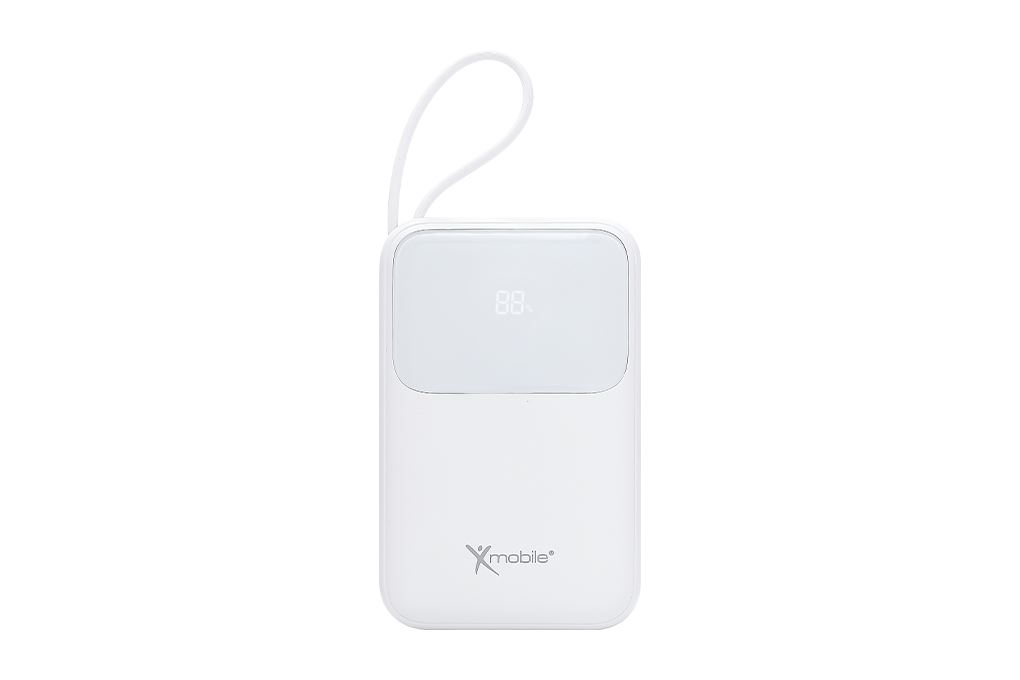 Pin sạc dự phòng Polymer 20000mAh Type C PD QC 3.0 30W Xmobile JP313 kèm Cáp Lightning và Type C