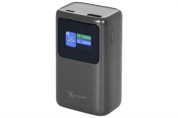 Pin sạc dự phòng 10000mAh Type C PD QC 3.0 45W Xmobile JP368 kèm Cáp Dây Rút Type C