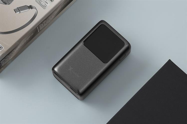 Pin sạc dự phòng 10000mAh Type C PD QC 3.0 45W Xmobile JP368 kèm Cáp Dây Rút Type C