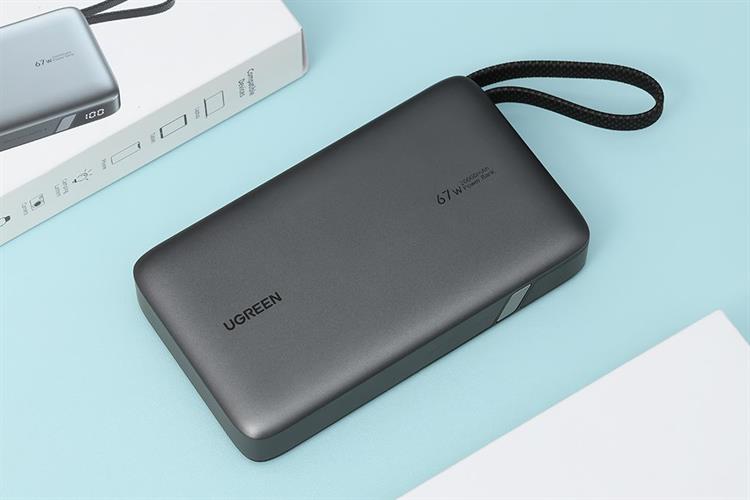 Pin sạc dự phòng 20000mAh Type C PD QC 3.0 67W Ugreen PB550 kèm Cáp Type C