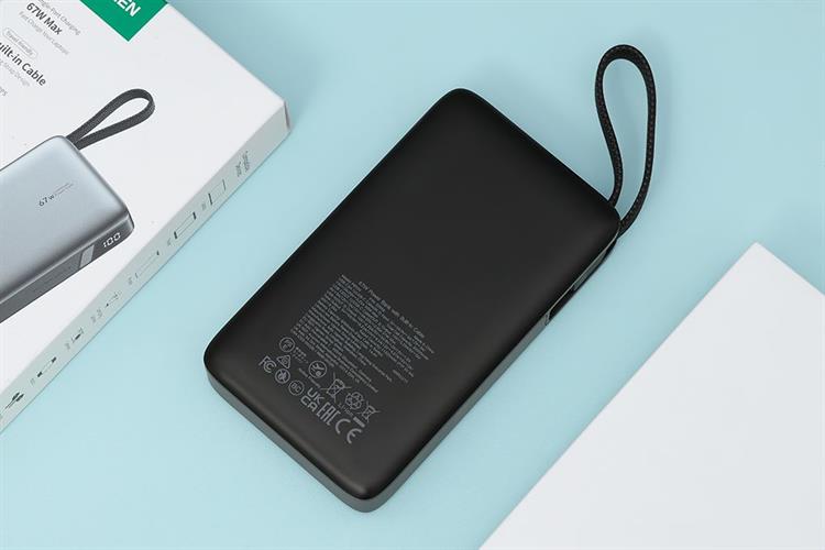 Pin sạc dự phòng 20000mAh Type C PD QC 3.0 67W Ugreen PB550 kèm Cáp Type C