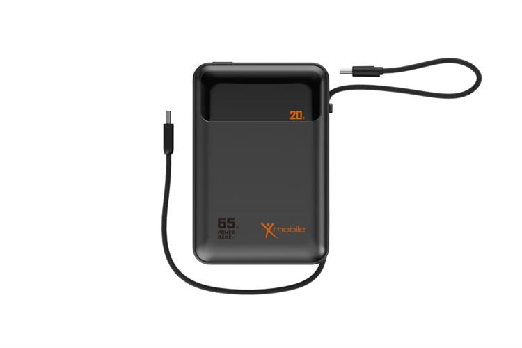 Pin sạc dự phòng Polymer 20000mAh Type C PD 65W Xmobile DS2294B kèm Cáp Type C