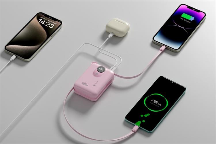 Polymer 20000mAh Type C PD QC 3.0 45W Xmobile MH803 kèm Cáp Lightning và Type C