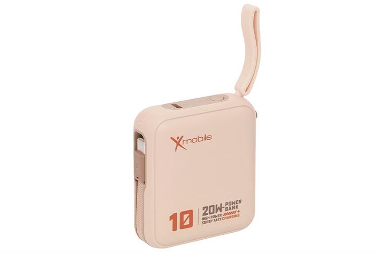 Polymer 10000mAh Type C PD 20W Xmobile DS2054B kèm Cáp Type C