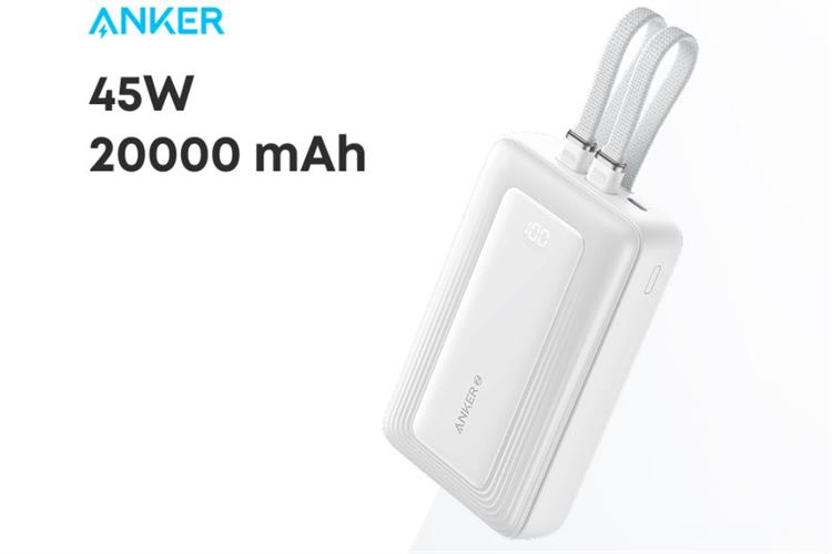 Polymer 20000mAh Type C PD QC 3.0 45W Anker Zolo A1681 kèm 2 Cáp Type C