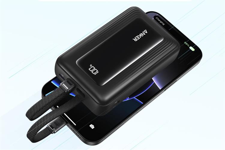 Polymer 20000mAh Type C PD QC 3.0 45W Anker Zolo A1681 kèm 2 Cáp Type C