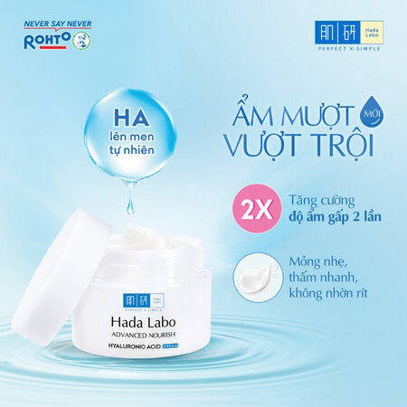 Kem Dưỡng Ẩm Hada Labo Tối Ưu Cho Mọi Loại Da (Advanced Nourish Hyaluronic Acid Cream) 50 g