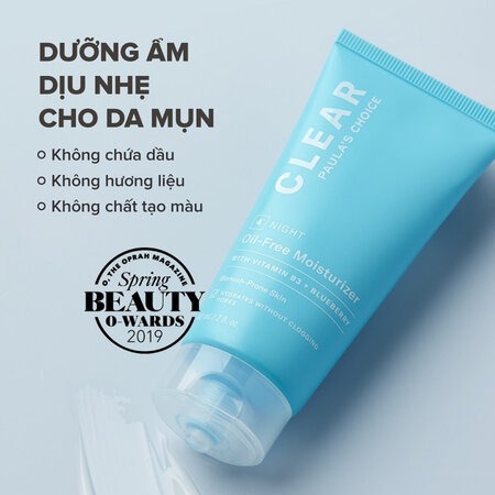 Kem Dưỡng Ẩm Paula's Choice Dành Cho Da Mụn (Clear Oil-Free Moisturizer) 60ml