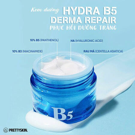 Kem Dưỡng Prettyskin B5 Phục Hồi, Dưỡng Sáng Da (Hydra B5 Derma Repair Cream) 52ml