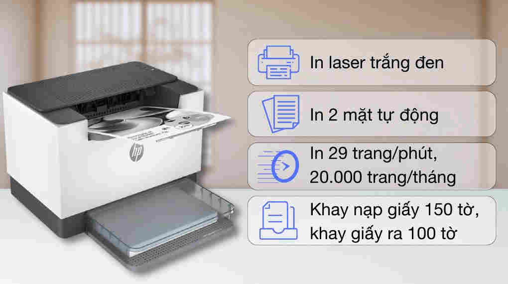 Máy in laser trắng đen HP LaserJet M211d (9YF82A)