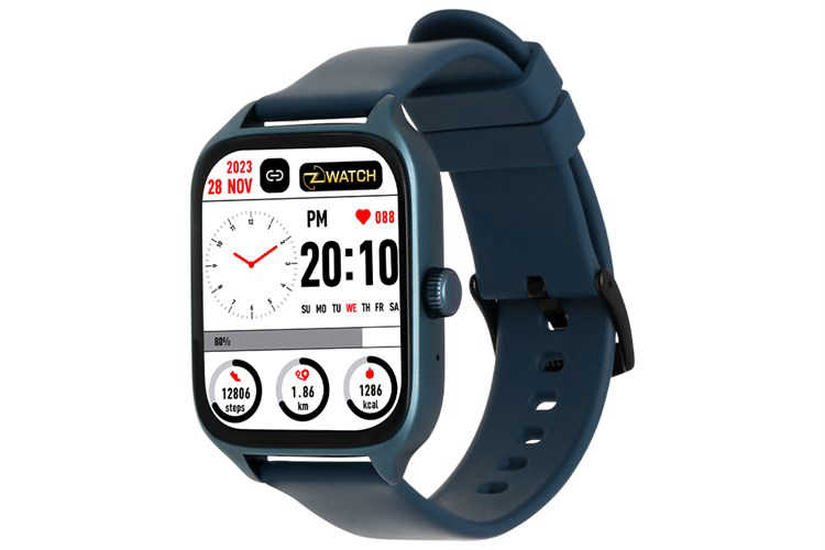 Zwatch Z6 44mm dây silicone Đen