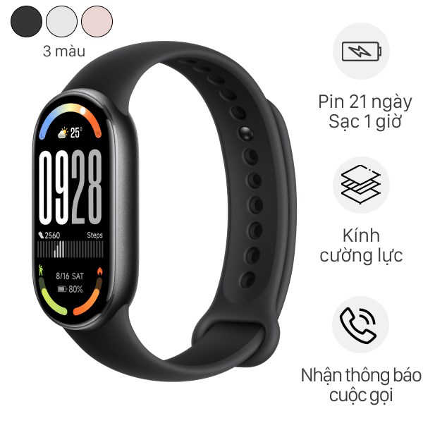 Xiaomi Mi Band 10 viền nhôm dây TPU
