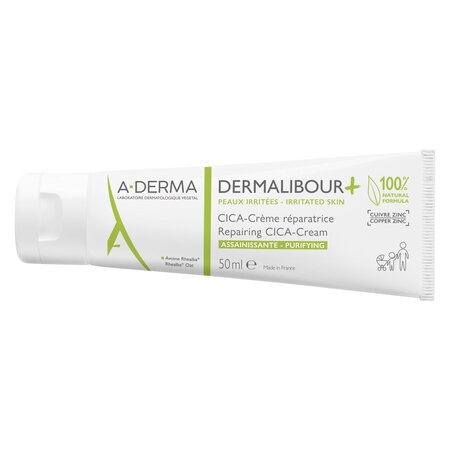 Kem Dưỡng A-Derma Làm Dịu & Phục Hồi Da Kích Ứng (Dermalibour+ Repairing CICA-Cream) 50ml