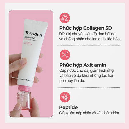 Kem Dưỡng Torriden Săn Chắc Da, Ngừa Lão Hóa (Cellmazing Firming Cream) 60ml