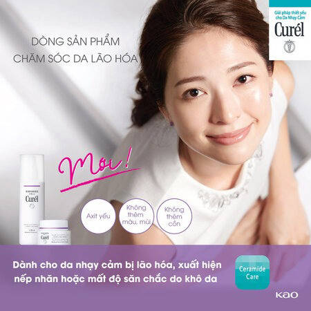 Kem Dưỡng Ẩm Curél Chuyên Sâu Cho Da Lão Hóa (Aging Care Series Moisture Facial Cream) 40g