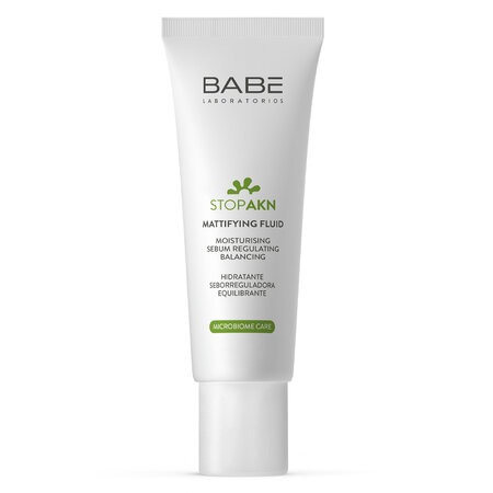 Kem Dưỡng Laboratorios Babé Cho Da Dầu Mụn (Stop AKN Mattifying Fluid) 50ml