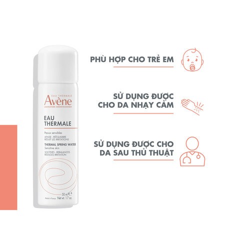 Xịt Khoáng Avène Cấp Nước, Làm Dịu & Giảm Kích Ứng (Thermal Spring Water) 150ml