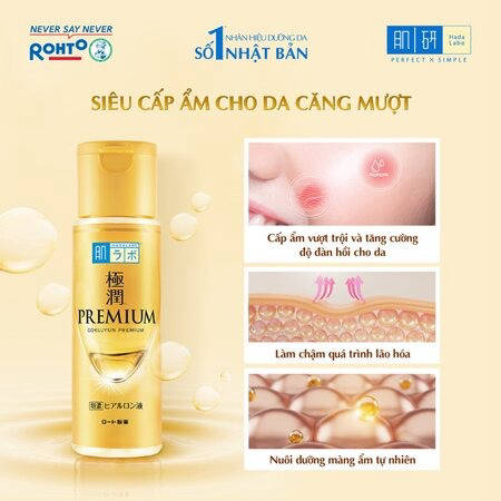 Dung Dịch Hada Labo Gokujyun Dưỡng Ẩm Da Tối Ưu (Premium Gokujyun Lotion)