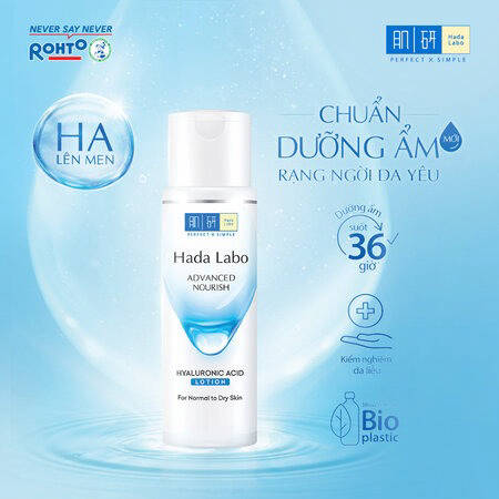 Dung Dịch Hada Labo Dưỡng Ẩm Tối Ưu Da Thường, Khô (Advanced Nourish Hyaluron Lotion) 170ml