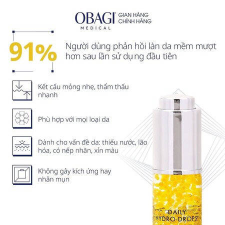 Serum Obagi Cấp Nước, Dưỡng Ẩm, Phục Hồi Da (Daily Hydro-Drops) 5ml