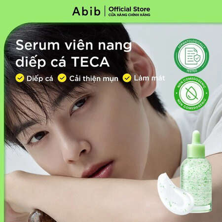 Serum Abib Viên Nang Diếp Cá Làm Dịu Da (Heartleaf Teca Capsule Serum Calming Drop) 50ml