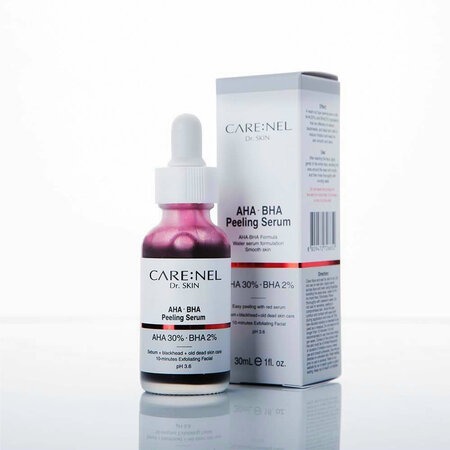 Serum Tẩy Tế Bào Chết Care:Nel Giảm Mụn Đầu Đen (AHA BHA Peeling Serum) 30ml