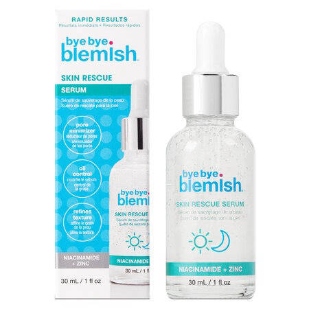 Serum Bye Bye Blemish Phục Hồi Da, Se Khít Lỗ Chân Lông (Skin Rescue Serum Niacinamide + Zinc) 30ml