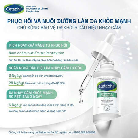 Serum Cetaphil Làm Dịu Và Phục Hồi Chuyên Sâu ()Soothing And Comforting Cica Restoring Serum 30ml