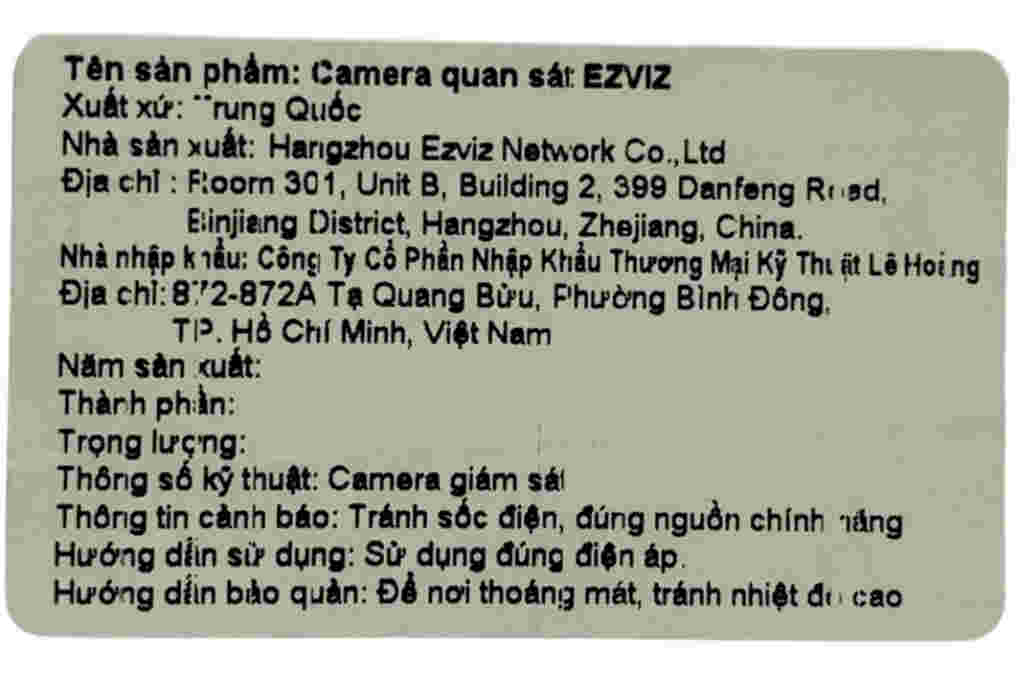 Camera IP 360 Độ EZVIZ H6C G1