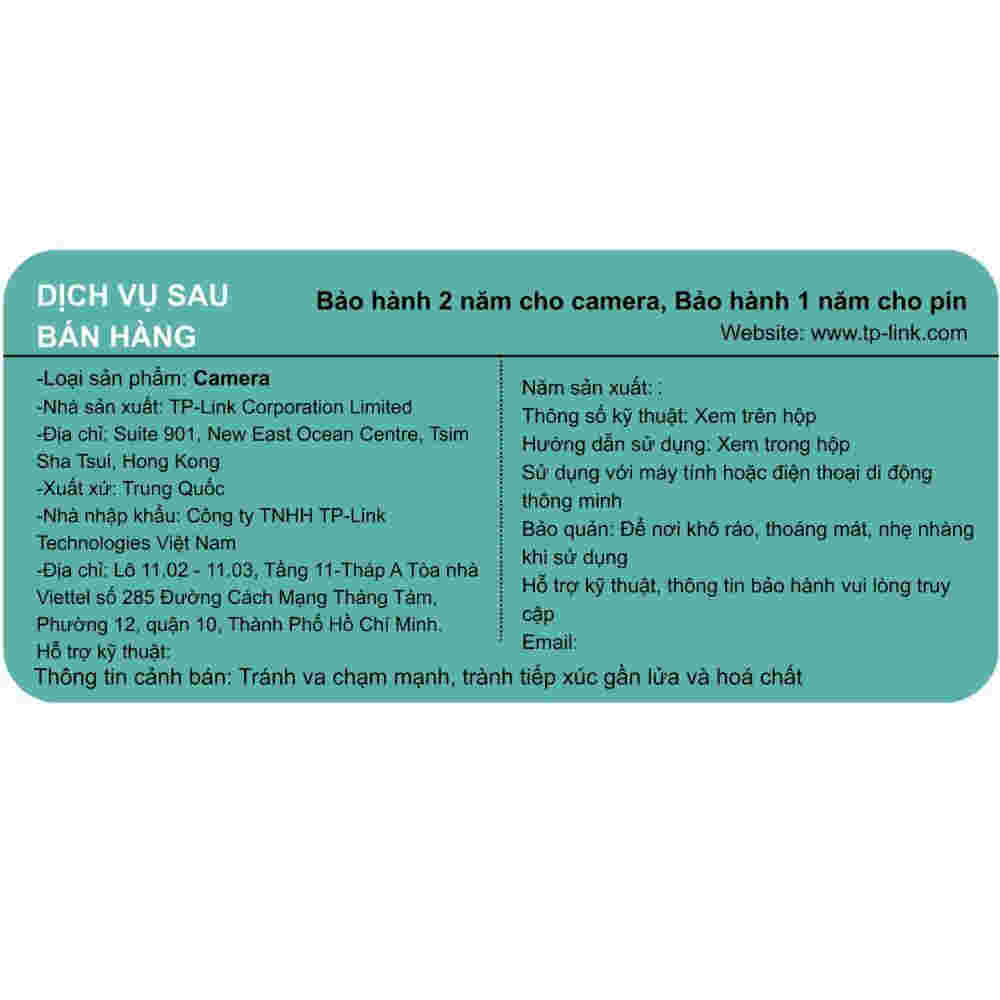 Camera IP Trong nhà 4MP TP-Link Tapo C125
