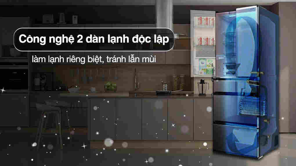 Tủ lạnh Hitachi Inverter 540 lít Multi Door R-HW540RV(X)
