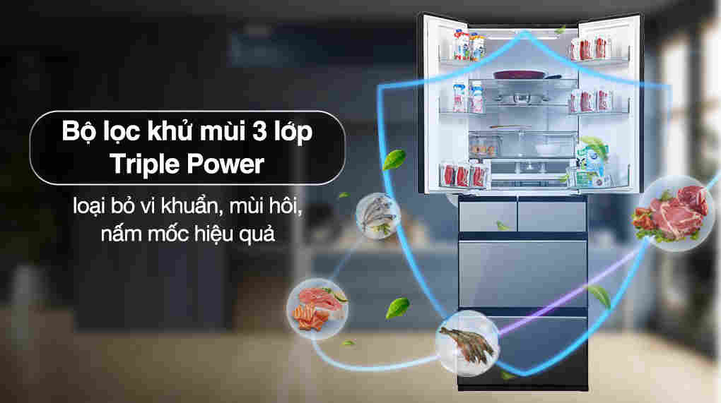 Tủ lạnh Hitachi Inverter 540 lít Multi Door R-HW540RV(X)