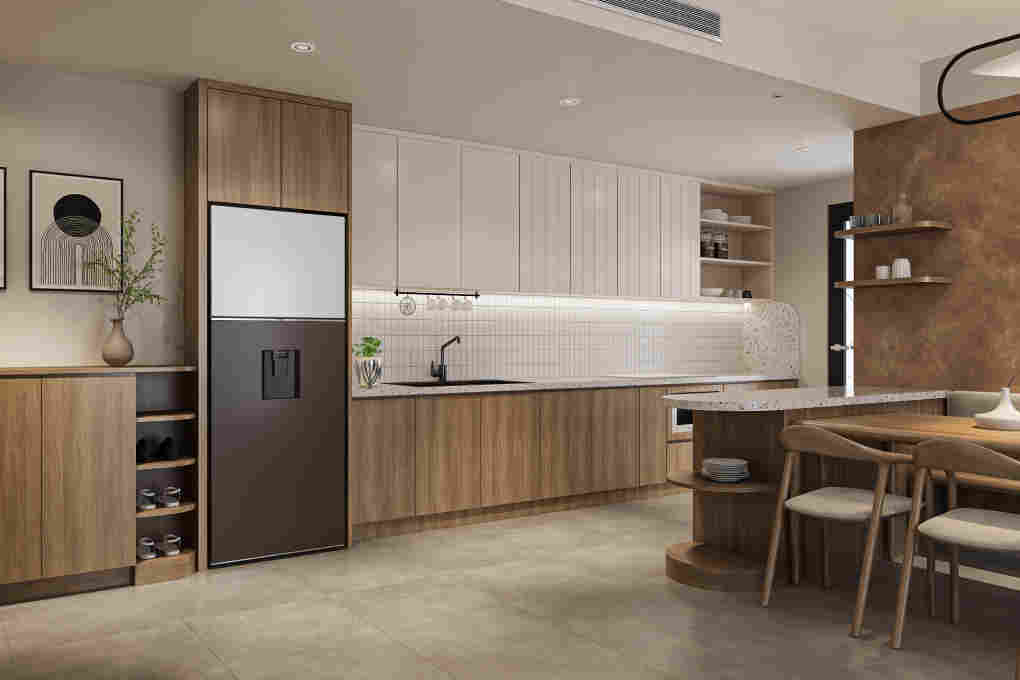 Tủ lạnh Samsung Bespoke Inverter 382 lít RT38CB6784C3SV
