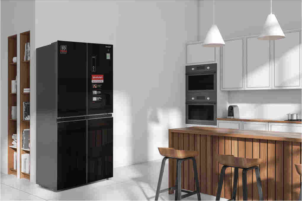 Tủ lạnh Sharp Inverter 401 lít Multi Door SJ-FXP480VG-BK