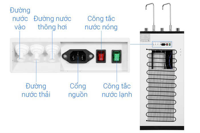 Máy lọc nước RO nóng nguội lạnh Kangaroo KG10A17