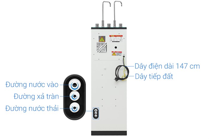 Máy lọc nước RO nóng nguội lạnh Hydrogen Sunhouse UltraPURE SHA76222KL 11 lõi