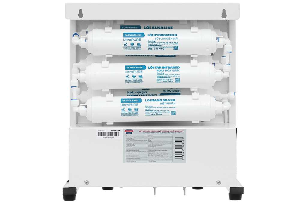 Máy lọc nước RO Hydrogen Sunhouse SHA8201KV 10 lõi